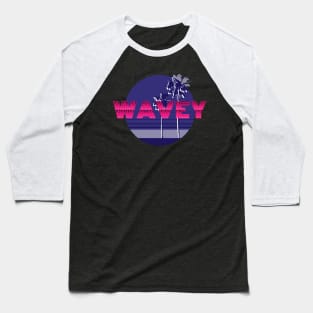 wavey retro 80s style Baseball T-Shirt